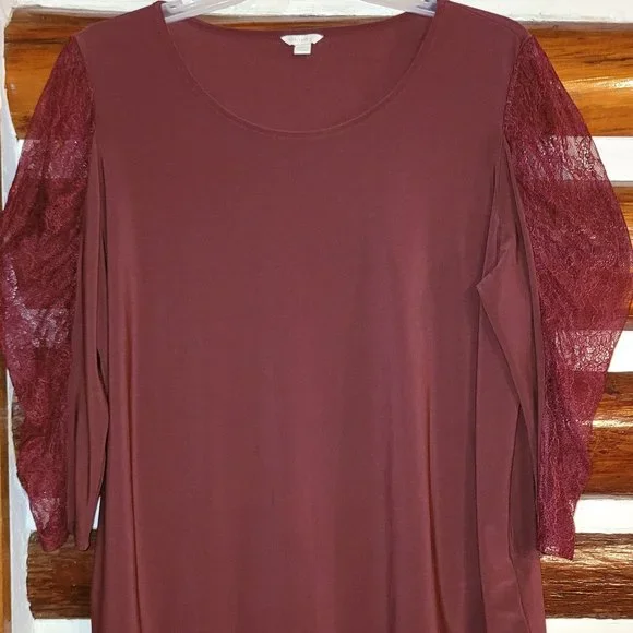lulus burgundy long sleeve dress Louanne Slinky Long Sleeve Maxi Dress / Burgundy | MESHKI